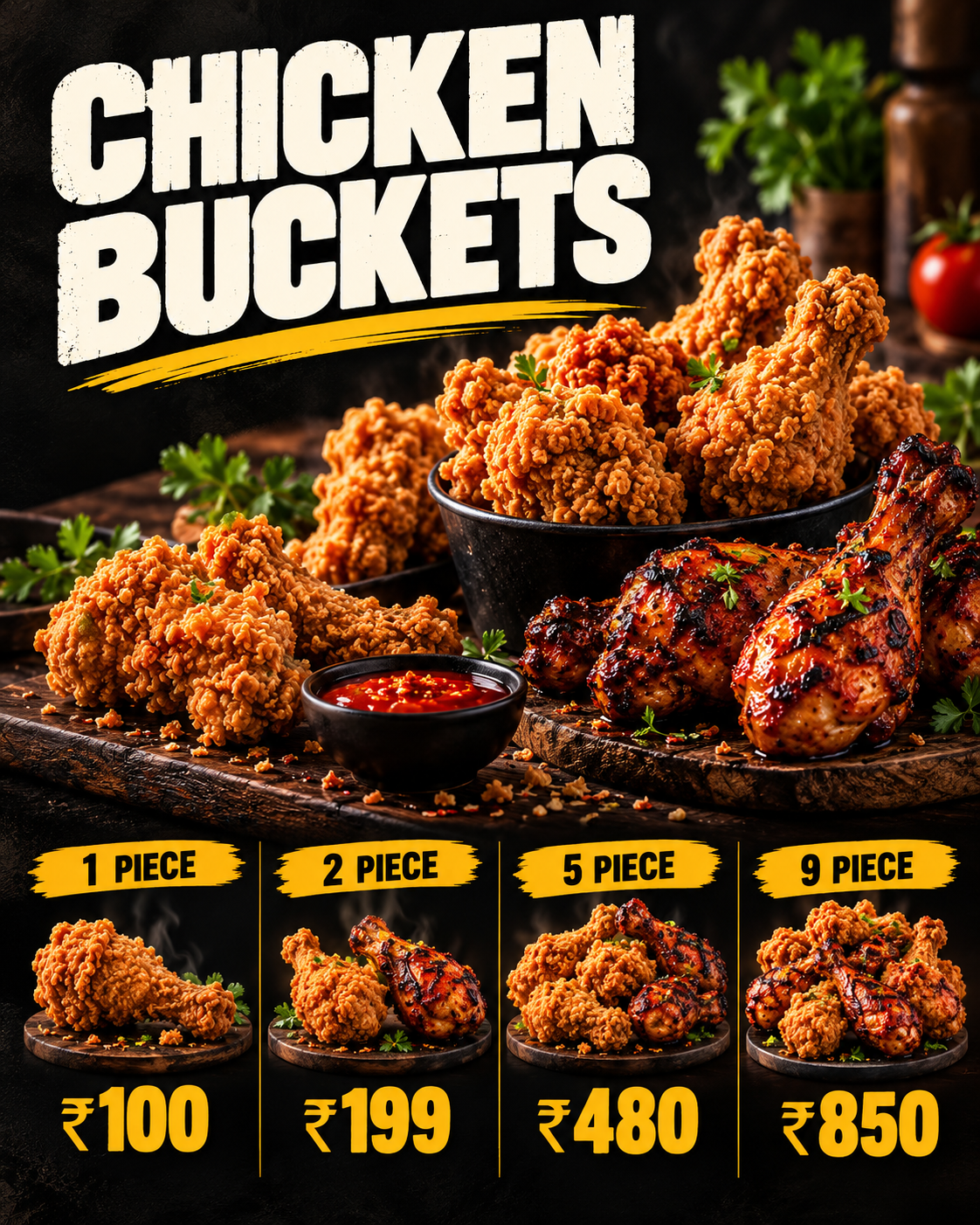 Chicken Bucket Menu